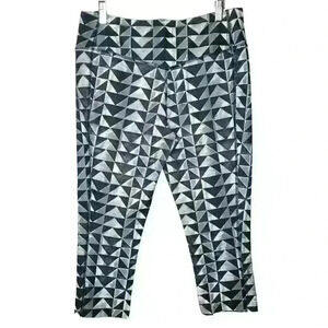 Nike dri fit black gray geometric leggings large